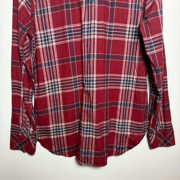 Kuhl Women's Red Maroon Plaid Shirt Popover Women's Size Medium Style# 8219 - Picture 8 of 16
